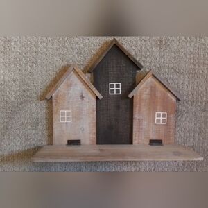 Rustic Wooden House Wall Decor